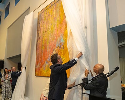 Presentación de la pintura de Larry Poons