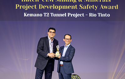 RioTintorecibeelPremioalaSeguridadenDesarrollodeProyectosdeMineríayMetalesdeHatch-CIM