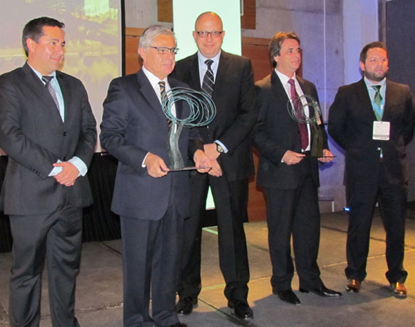 group image accepting award