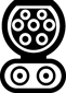 elbilsladdare symbol ccs2