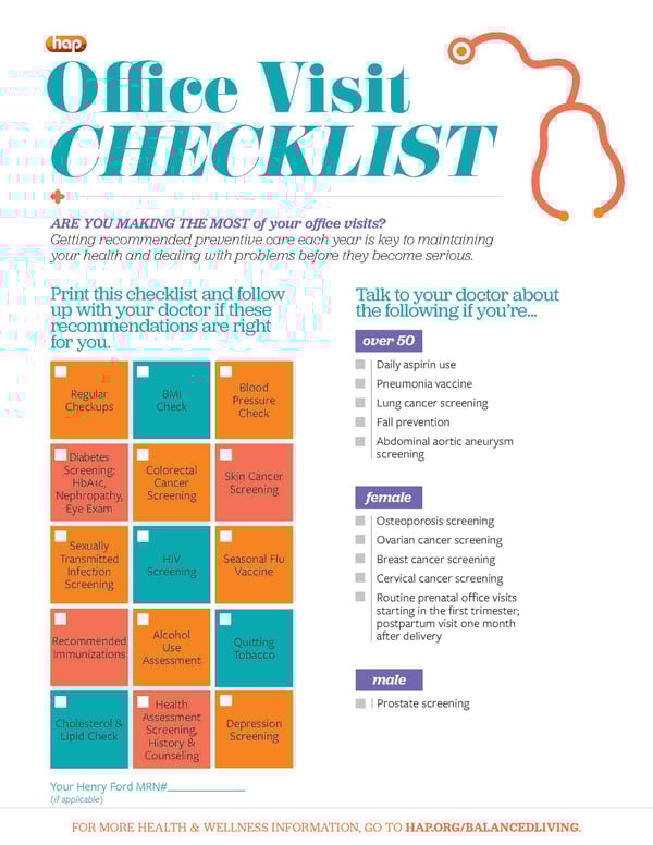 Checklist Adults
