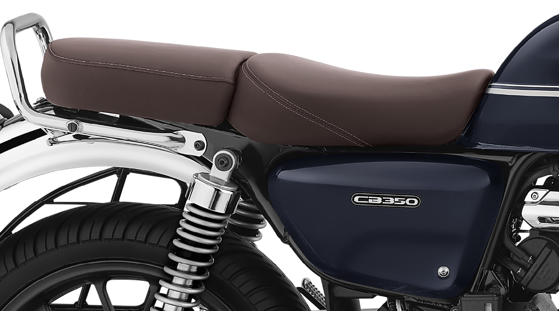 Honda CB350 – Split Seat — Classic styling with enhanced comfort.