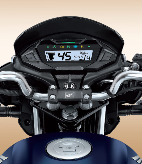 Honda Shine – Fully Digital Meter — Monitor performance easily.