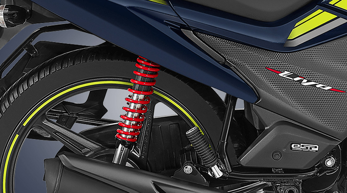 Honda Livo – 5-Step Adjustable Rear Suspension — Make your ride comfortable.