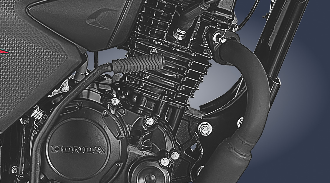 Honda Livo – PGM-FI — Injects optimum fuel and air mixture.