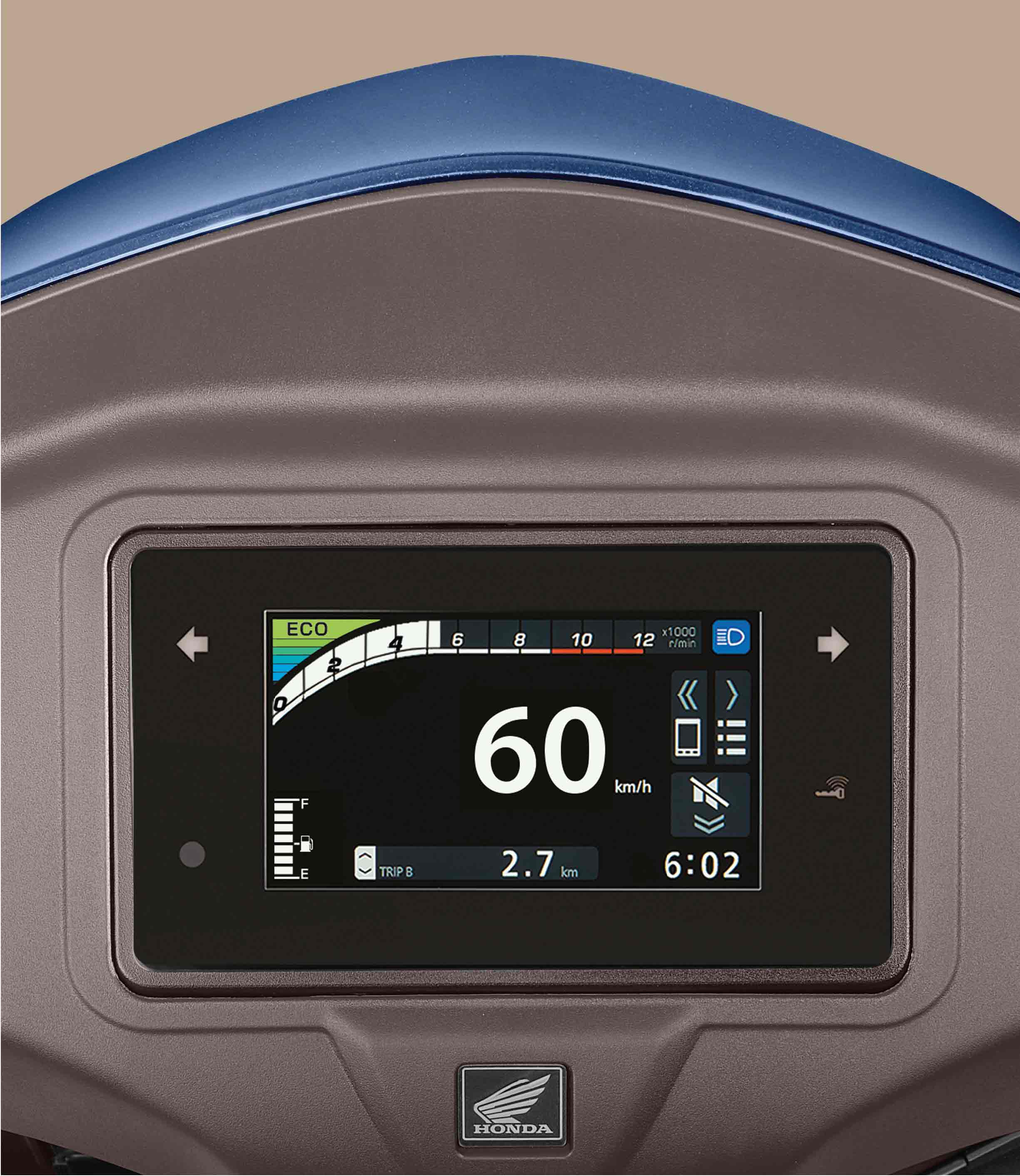 Honda Activa – TFT Screen Display​ — High-resolution TFT display for real-time information.