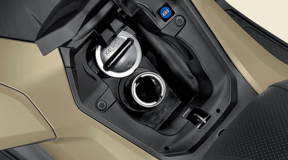 Honda ADV 160 – Largest Fuel Tank Capacity in Segment — Large 8.1 L fuel tank with front fuel filling supports longer rides