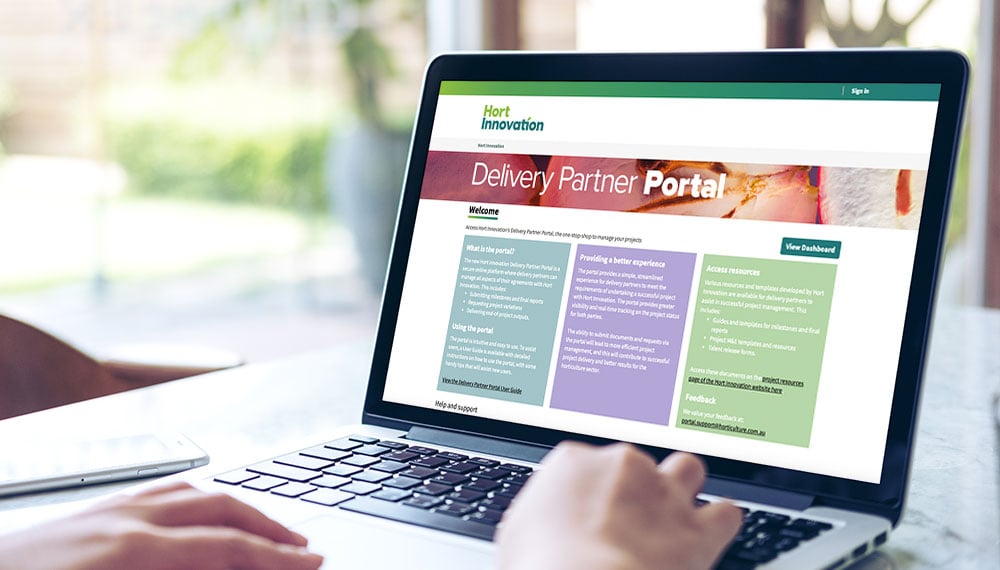 Hort Innovation Delivery Partner Portal
