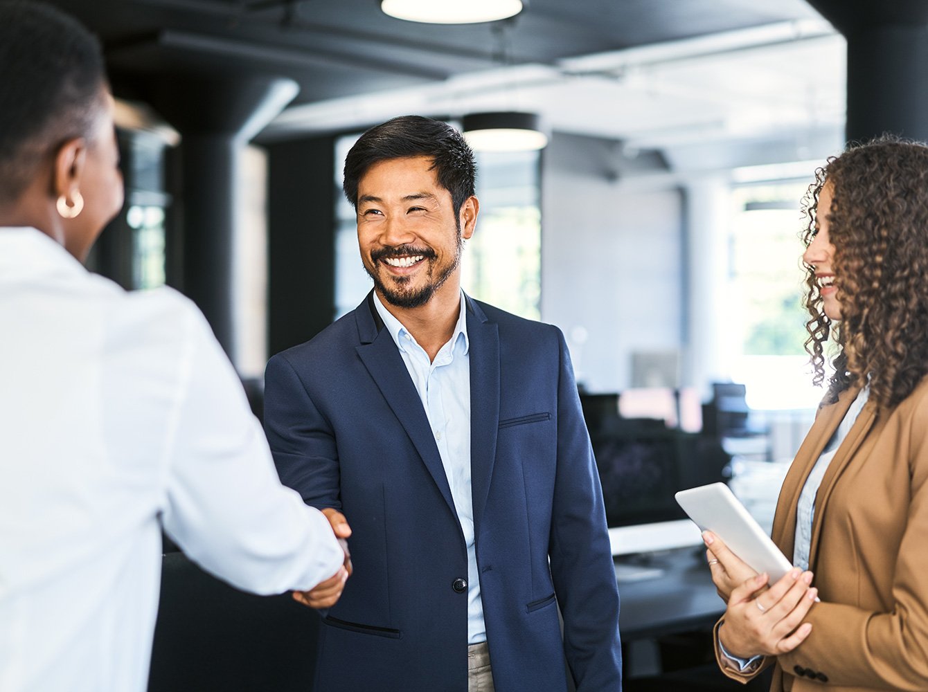 Businesspeople shaking hands