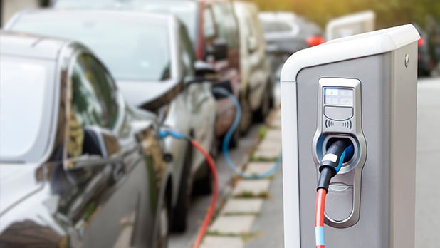 Image of electric car charging station