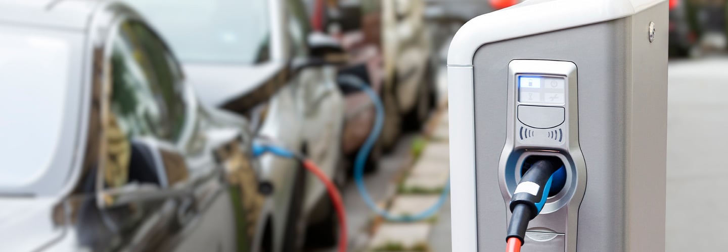 Image of electric car charging station