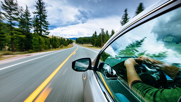 Photo of a car driving 