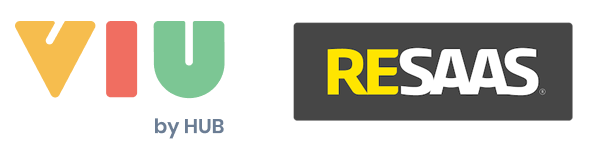 VIU by HUB and RESAAS company logos