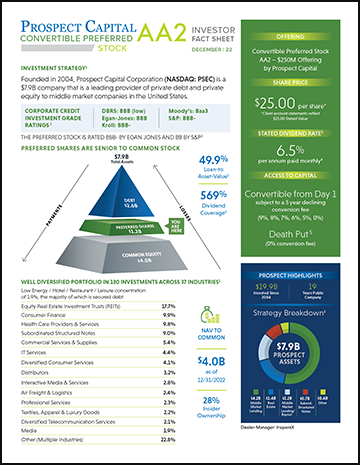 Prospect Preferred AA Factsheet