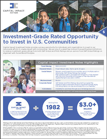 Capital Impact Partners Fact Sheet