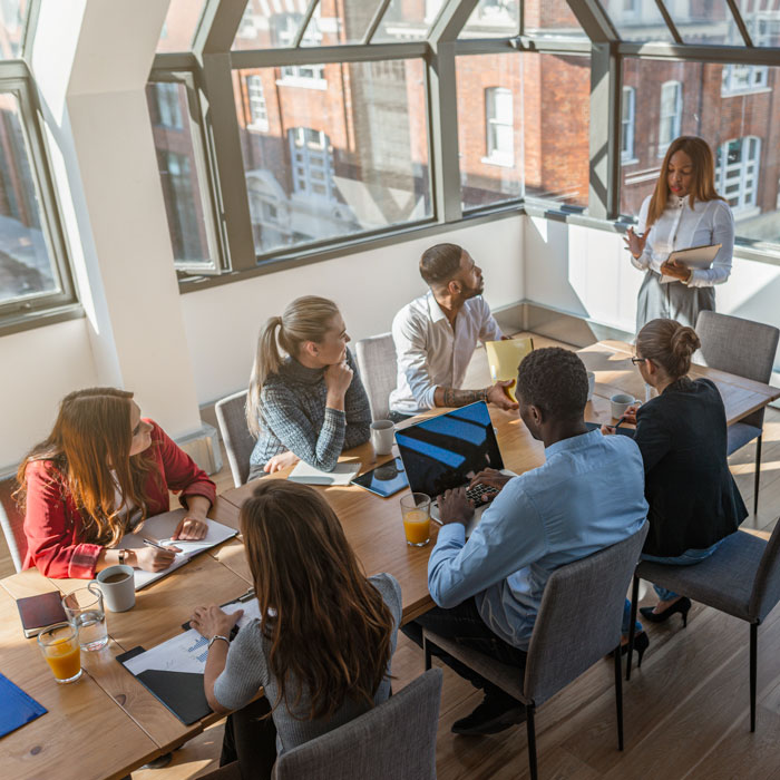 People meeting at a conference table