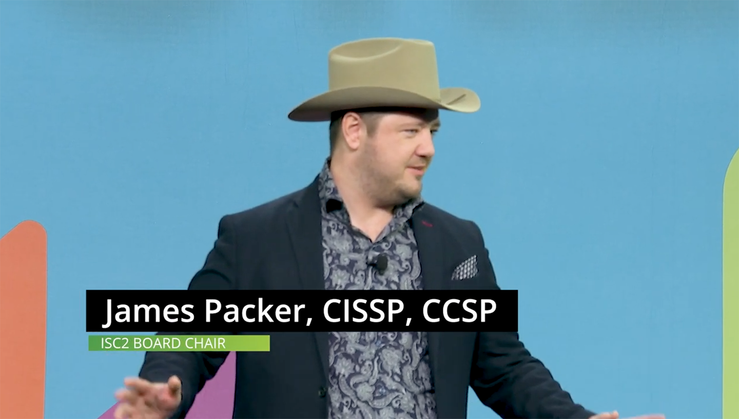 ISC2 Board Chair James Packer shared our progress with ISC2 Security Congress attendees on October 30, 2025