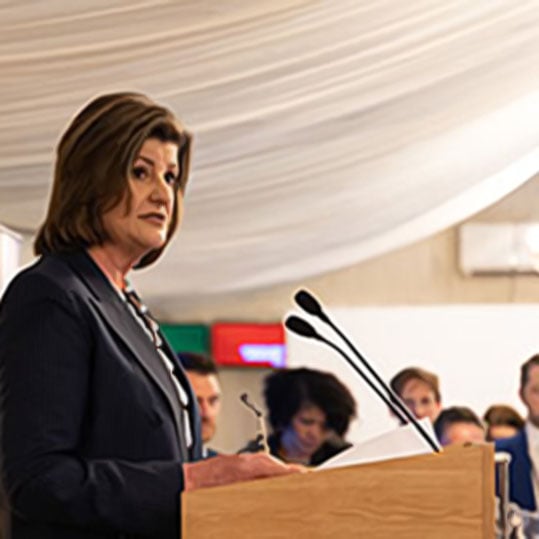 Clar Rosso at the launch of the ISC2 and RUSI research at the Houses of Parliament