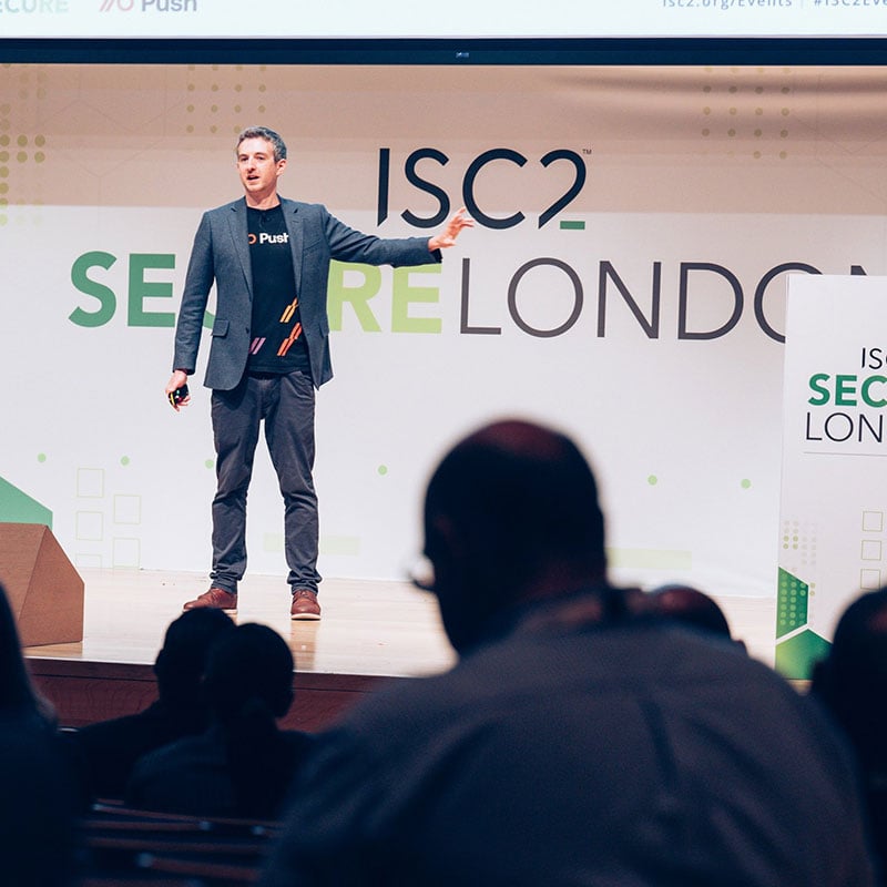 Adam Bateman, co-founder & CEO of Push Security speaking at SECURE London 2023