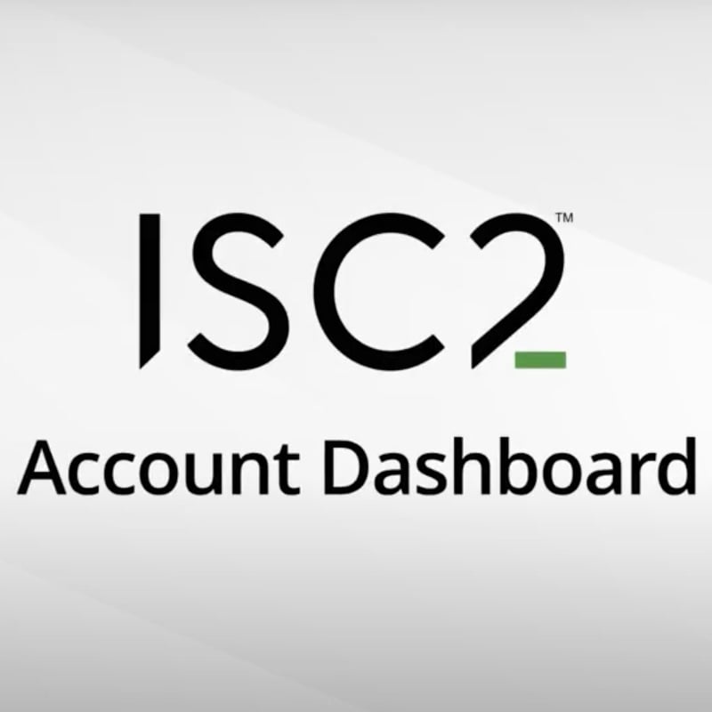 ISC2 Account Dashboard