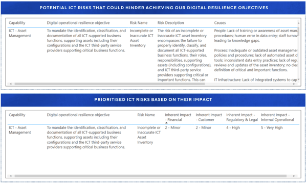 Digital resilience risks