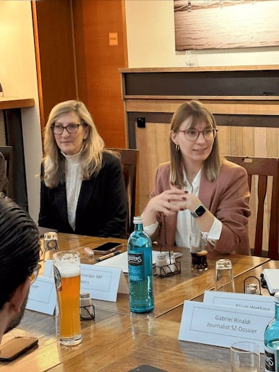 ISC2 Acting CEO and CFO Debra Taylor and Member of Parliament Jeanne Dillschneider