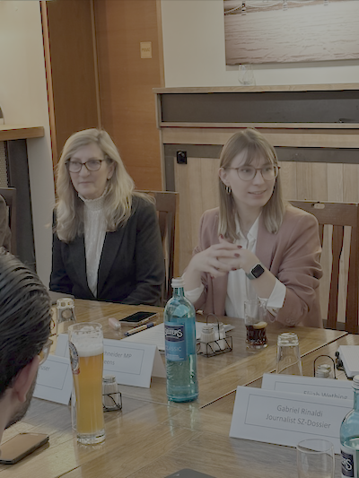 ISC2 Acting CEO and CFO Debra Taylor and Member of Parliament Jeanne Dillschneider