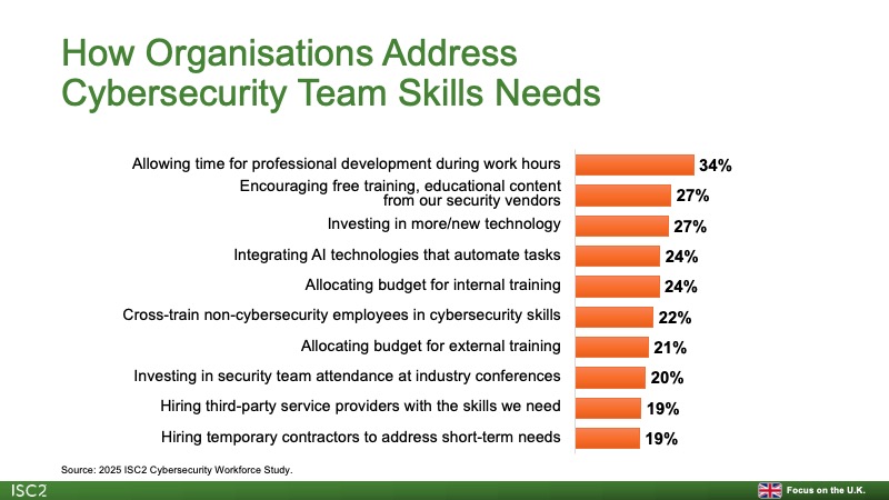 How Organizations Address Cybersecuriuty Team Skills Needs
