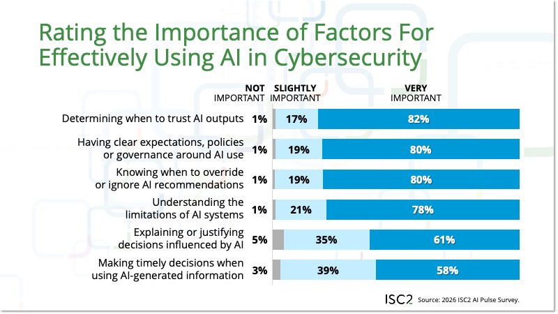 Rating the Importance of Factors For Effectively Using AI in Cybersecurity