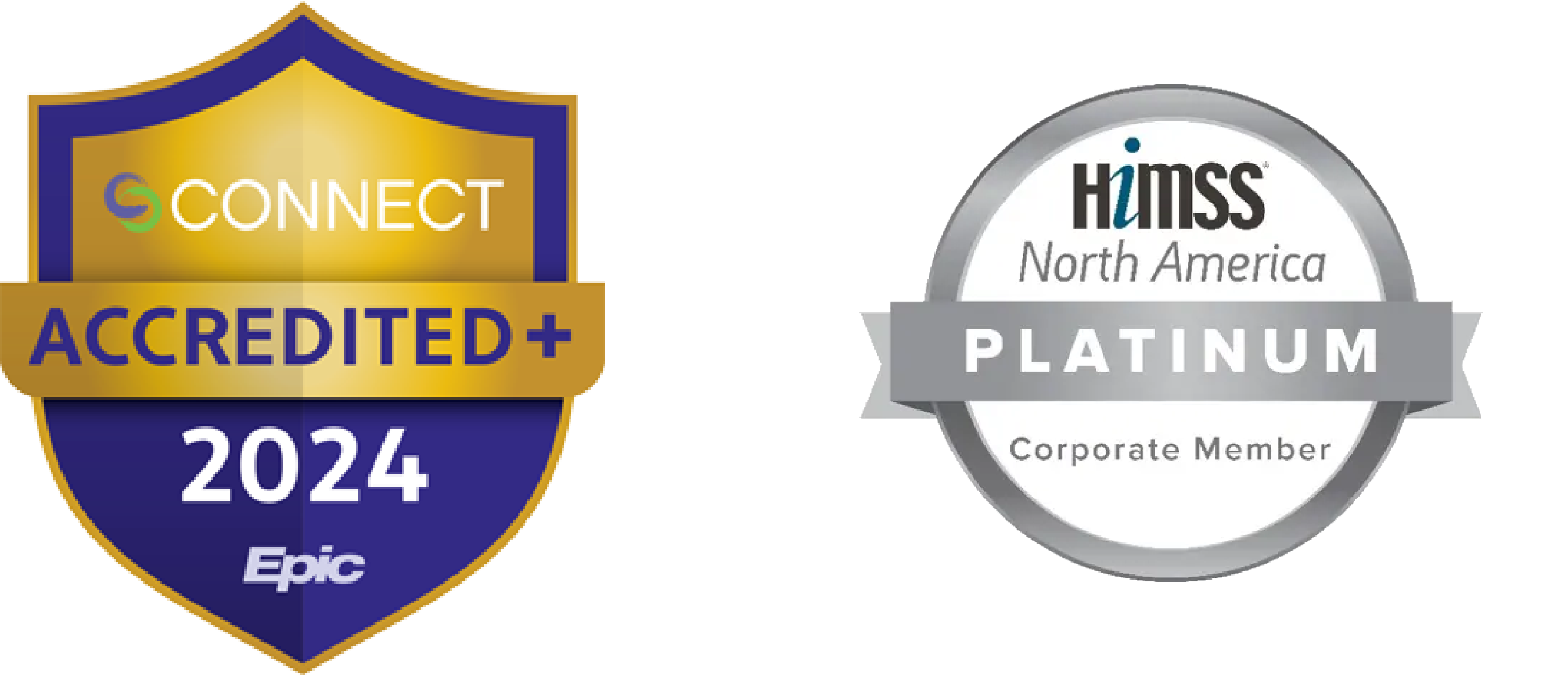 Connect and HIMSS North America Badges
