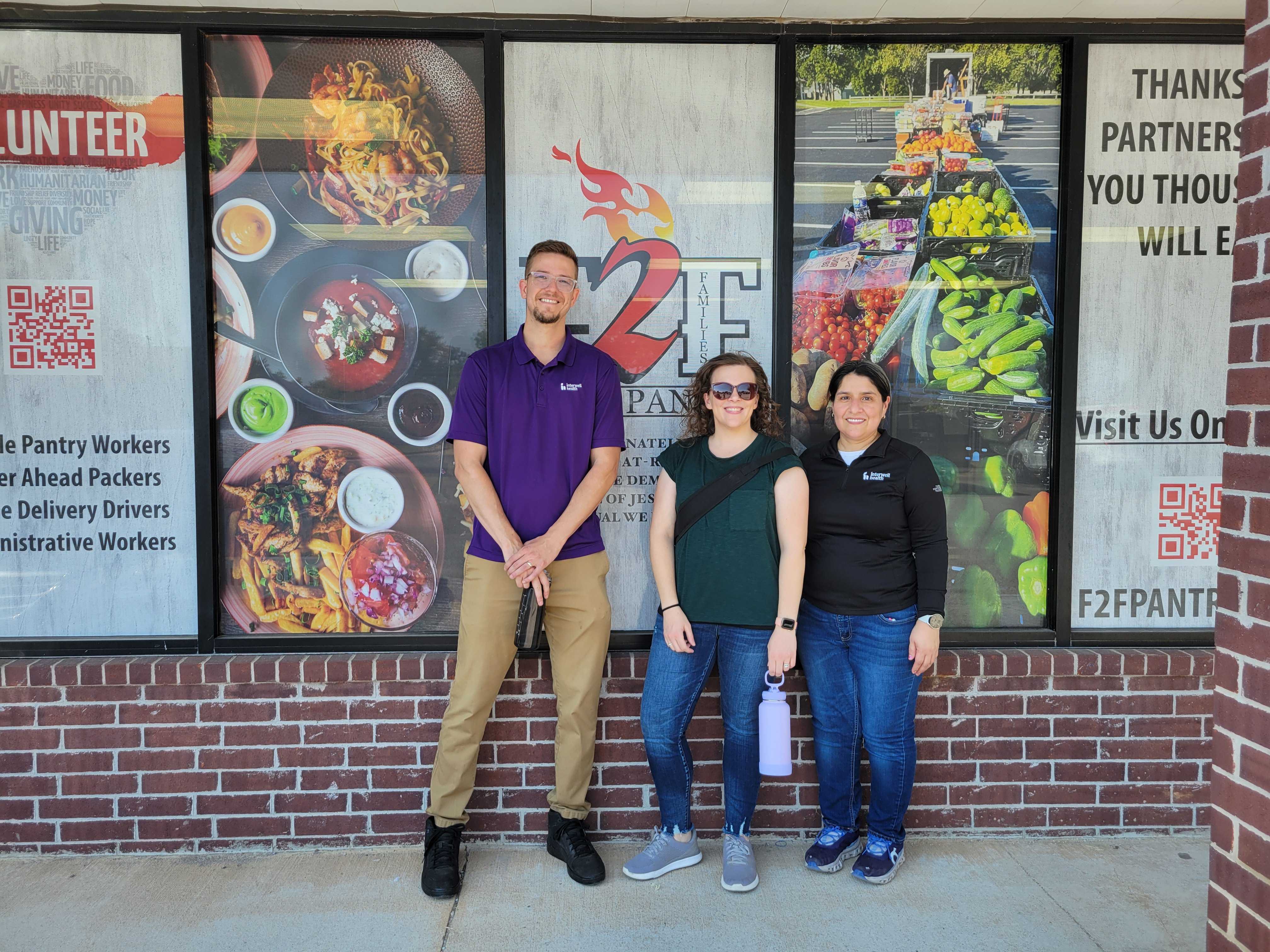 Interwell Health employees used their paid volunteering day supporting a local drive thru food bank
