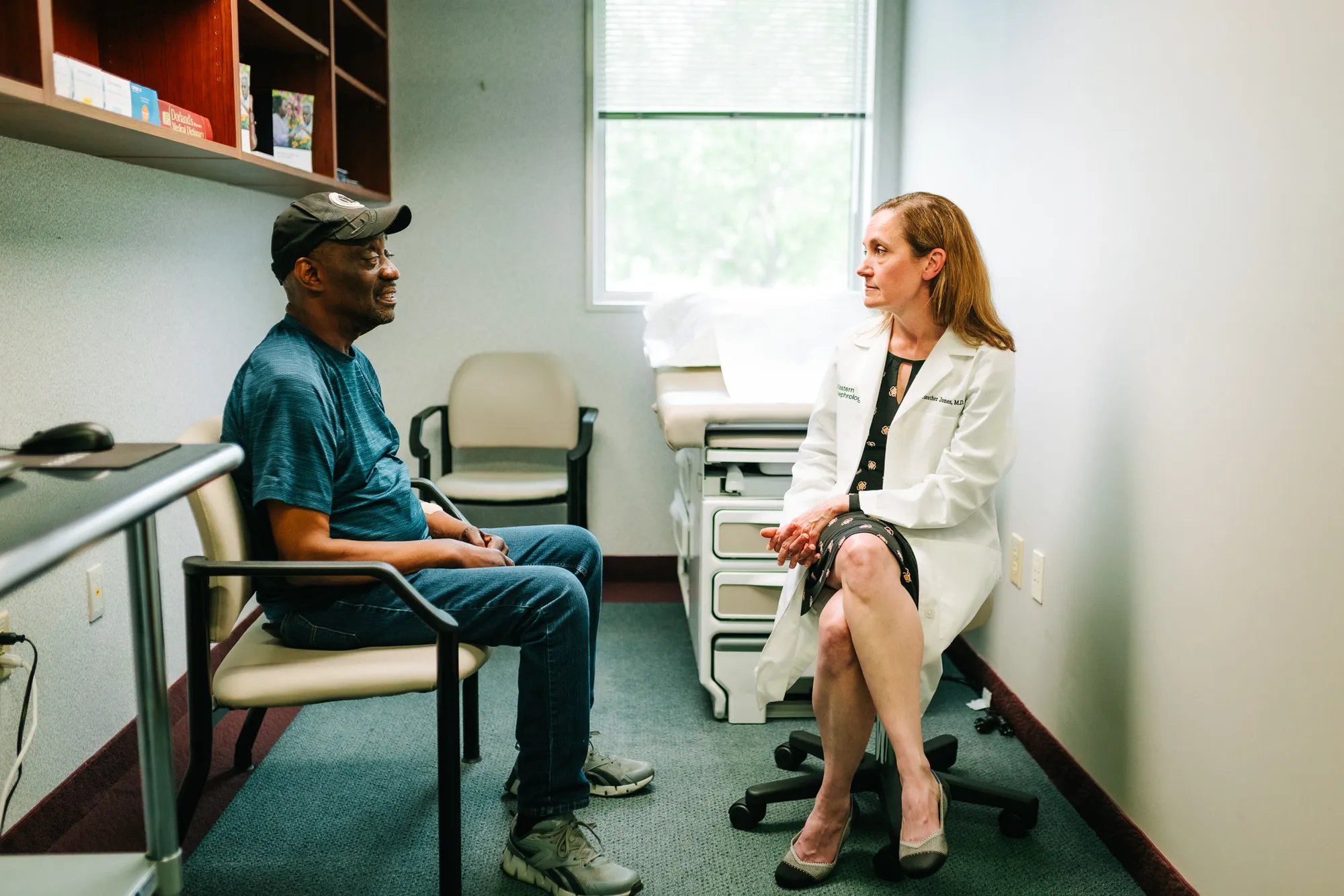 Interwell Health patient Ray Virgo attends an appointment at Eastern Nephrology Associates