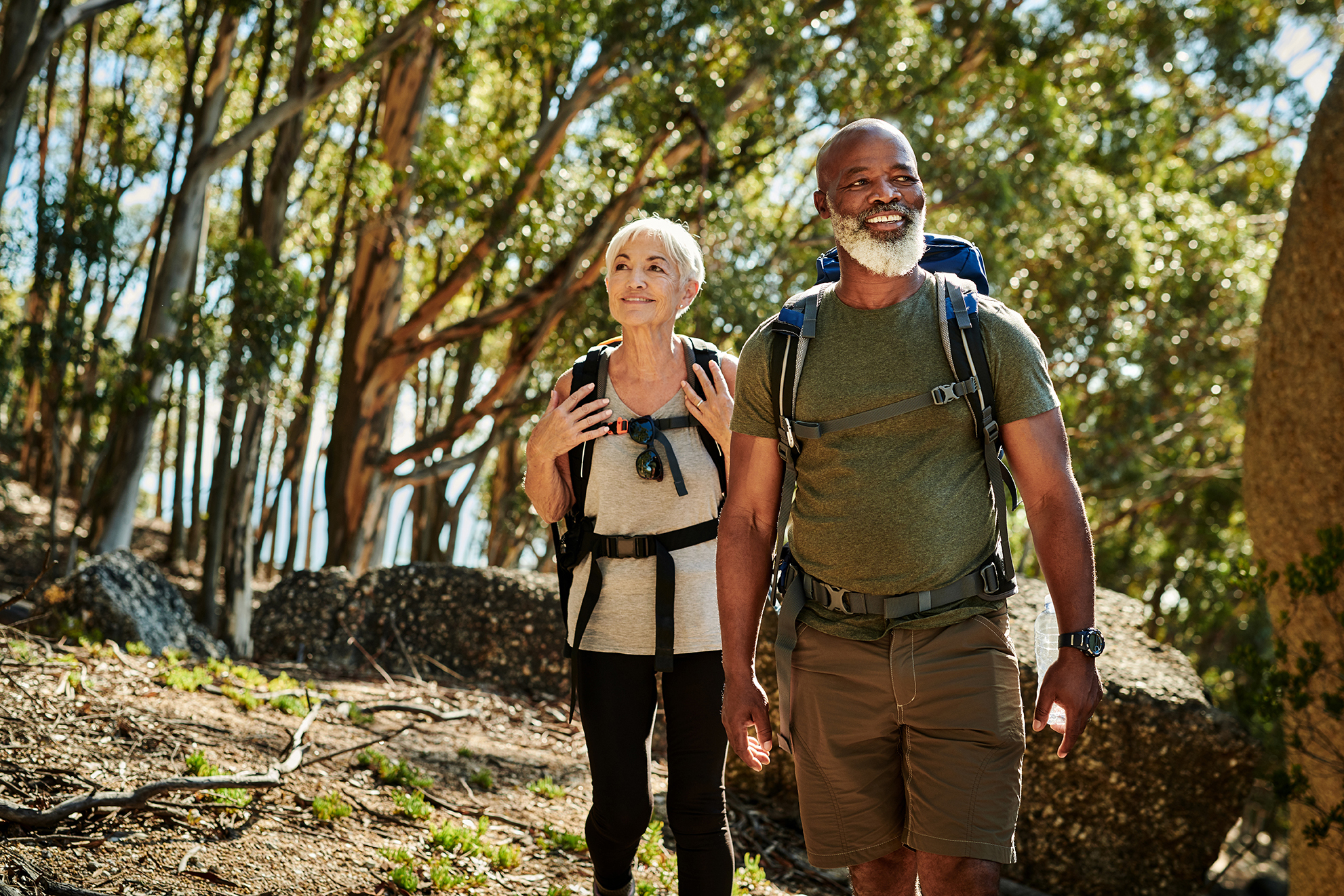 couple hiking