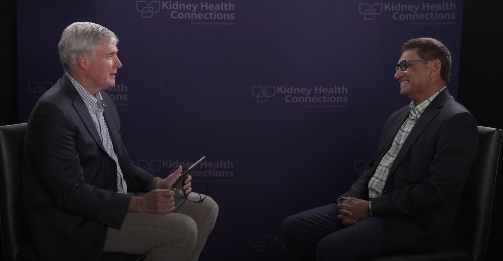 Dr. George Hart and Dr. Bobby Muthalaly discuss active medical management on the Kidney Health Connections podcast  