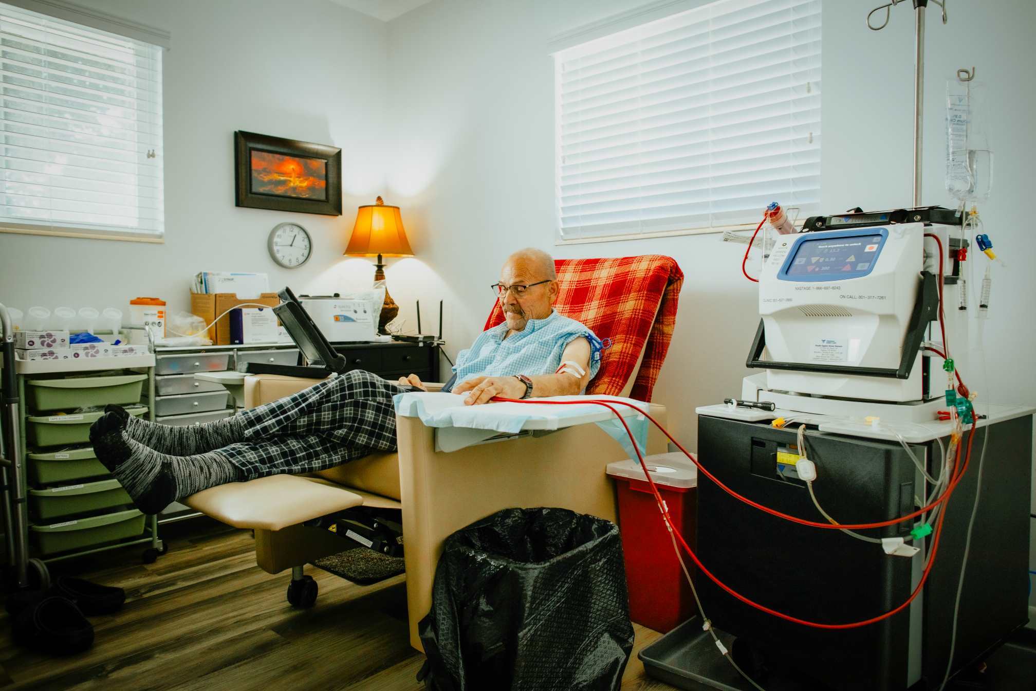 Interwell Health home hemodialysis patient Rex Buckwell dialyzes at home four days a week
