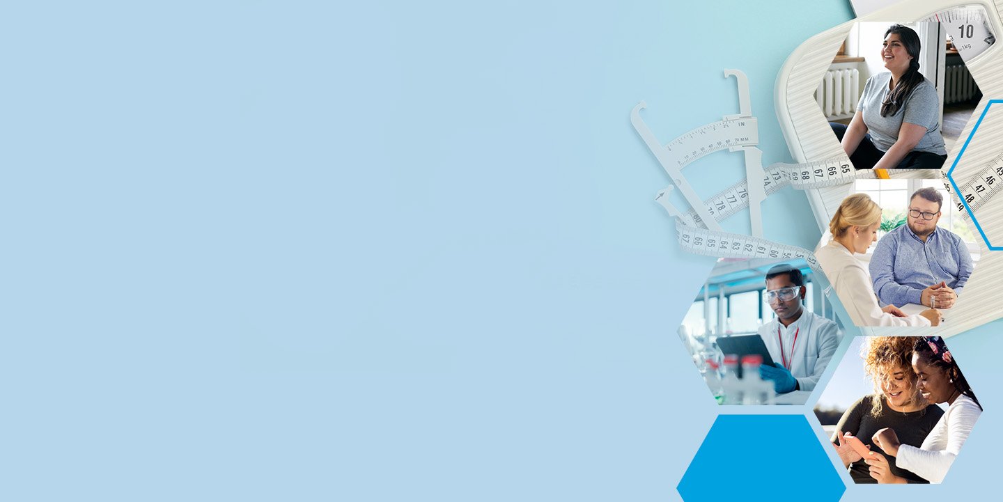 Weight Health | overweight adults and doctor collage