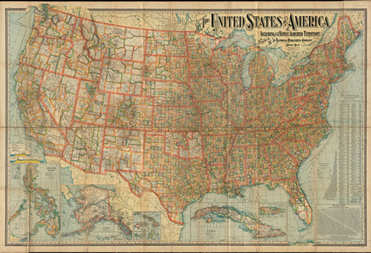 Leventhal photo- Historical Map Showing the Successive Acquisitions of Territory by the United States of America