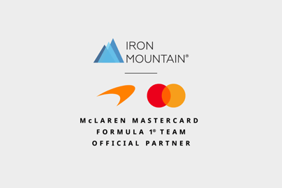 Iron Mountain x McLaren partnership program logo