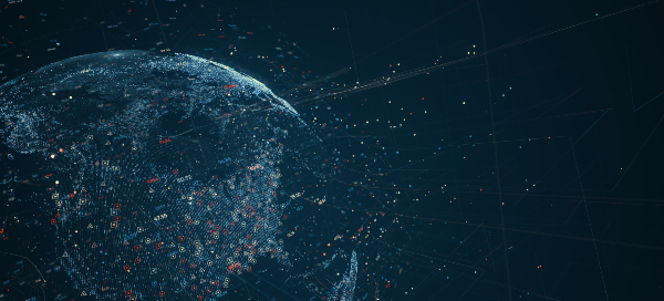Digital data globe