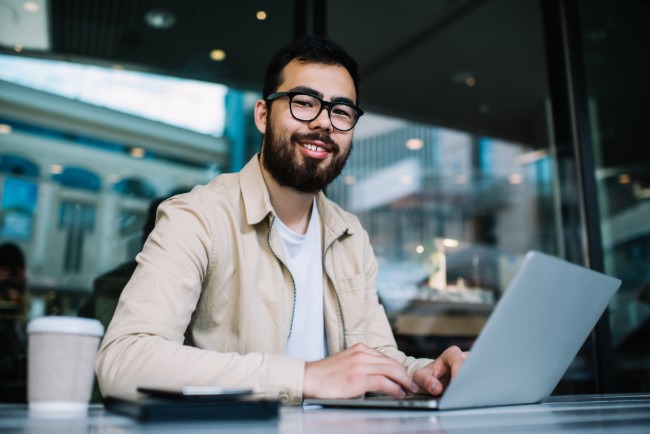 Man on laptop