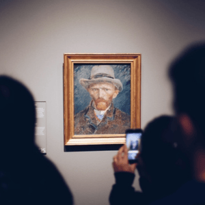 Painting in the gallery