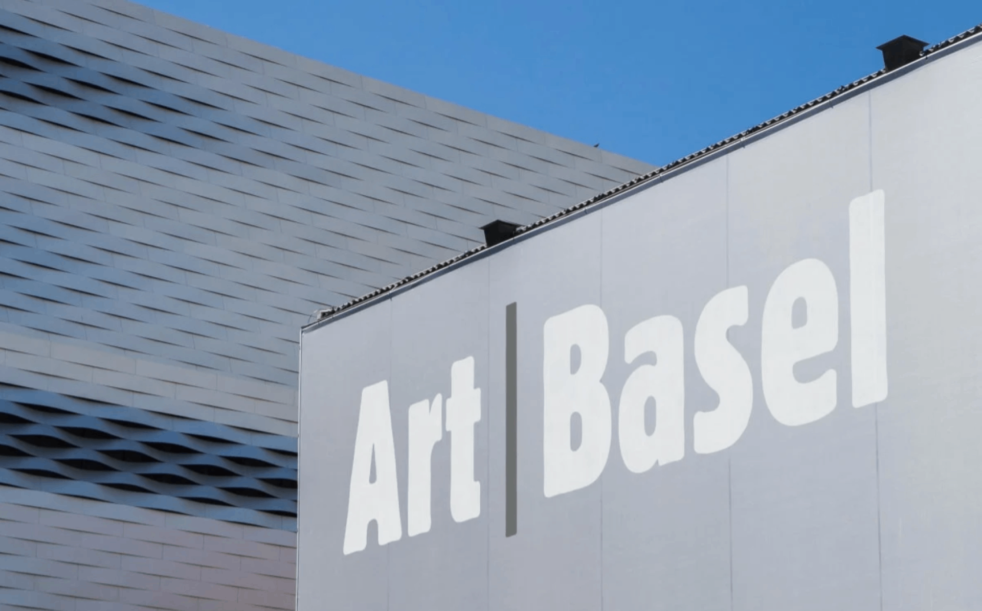 Art Basel sign on the building