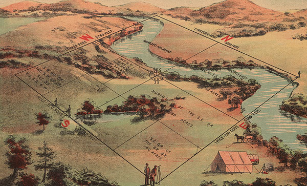 Leventhal photo - Historical Map Showing the Successive Acquisitions