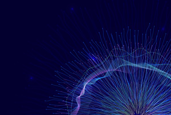 abstract digital lines