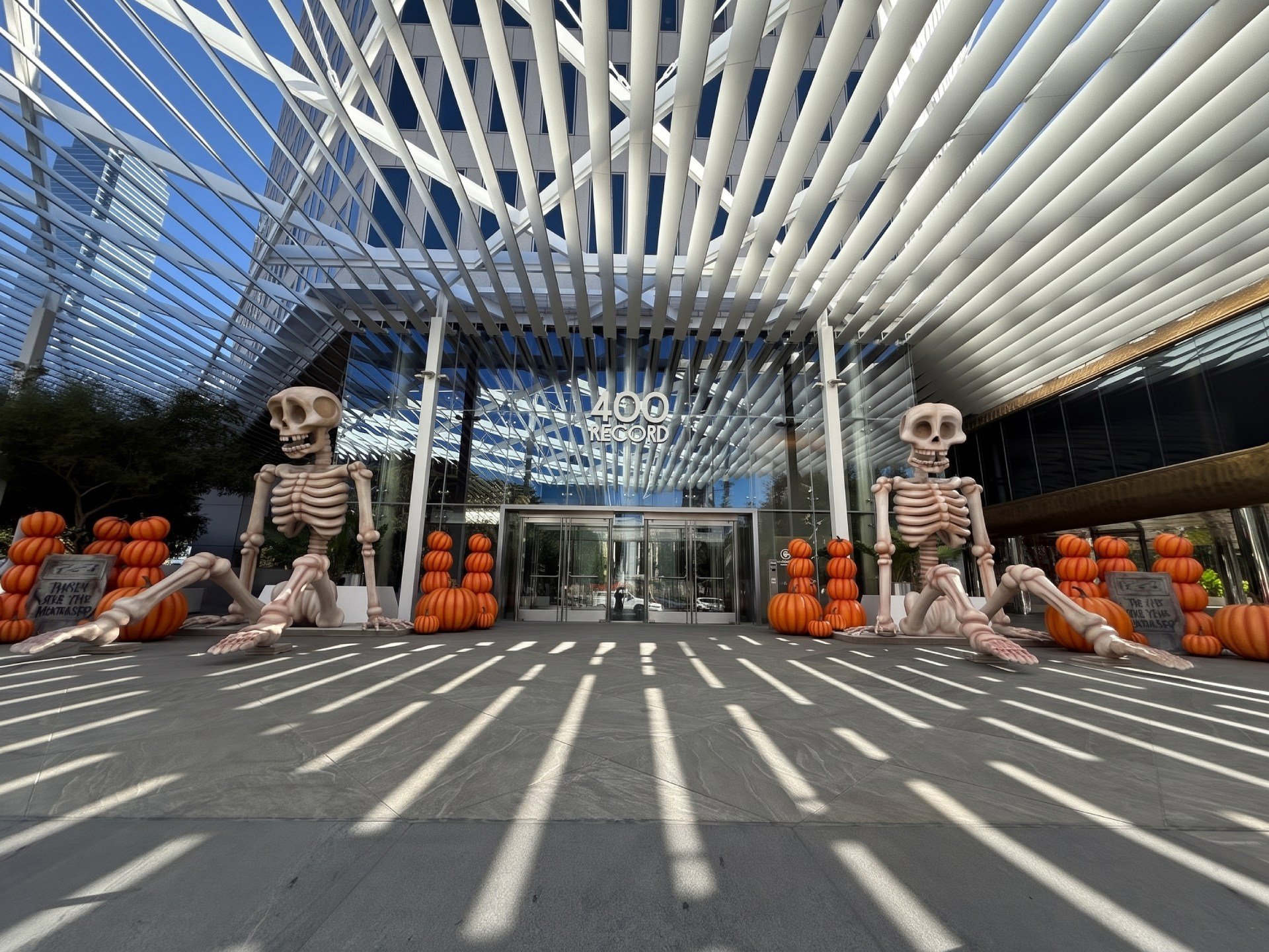 Halloween installation in Dallas, TX. Crozier 2026.