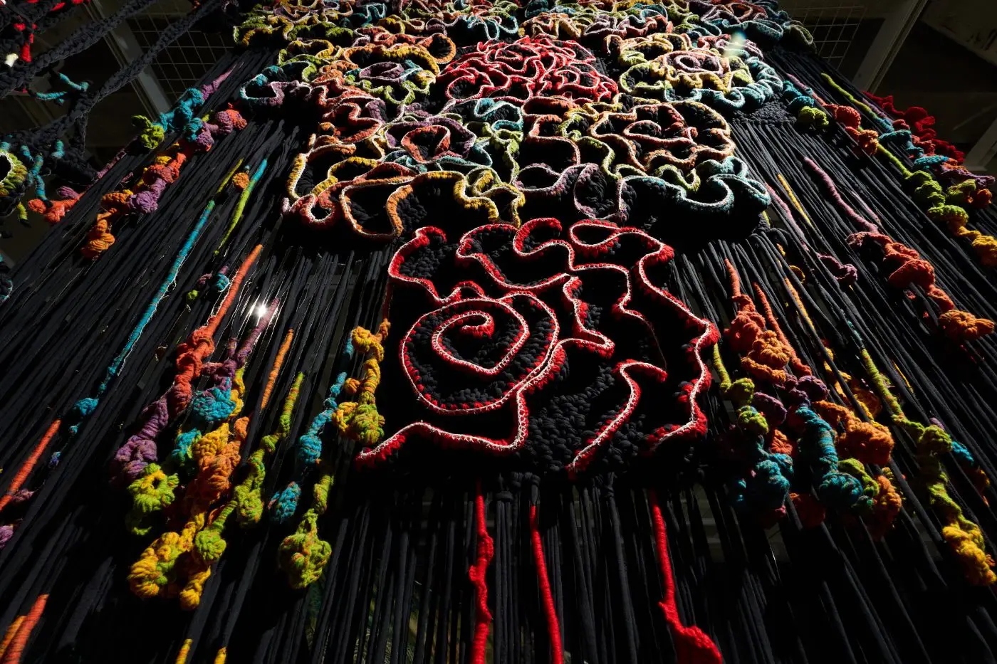 Milay Mavaliw, The Scent of Flowers 2025-2026 (detail), “Threading Inwards” exhibit, Hong Kong 2026