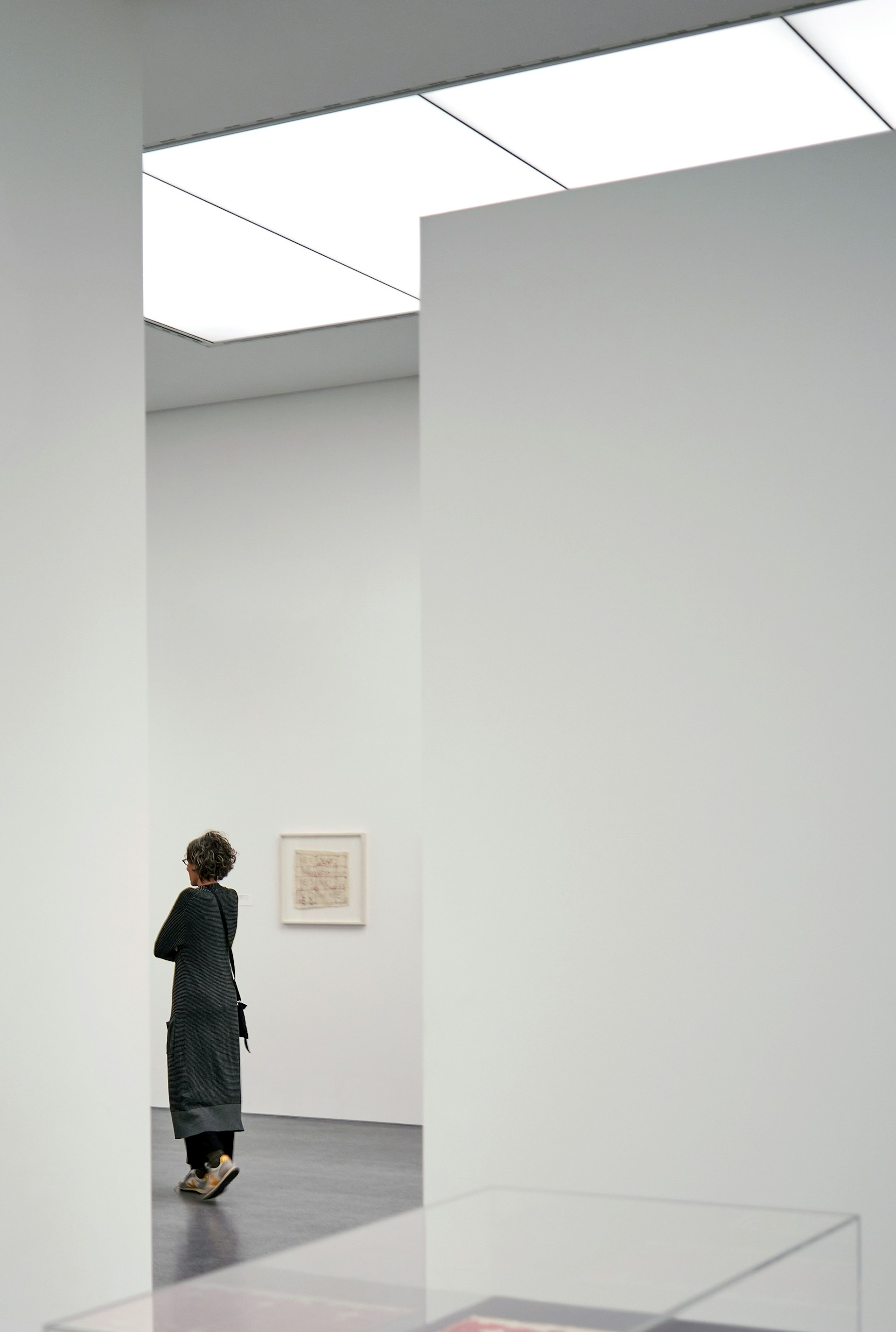 Woman at the museum