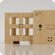 Slat crate rendering