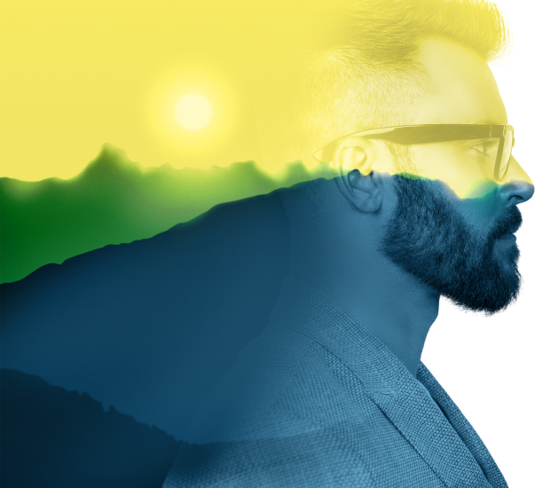 Iron Mountain Elevate the power of your work - man looking ahead