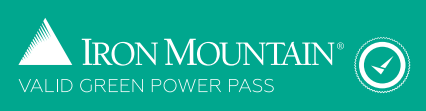 Iron Mountain Valid Green Power Pass Badge